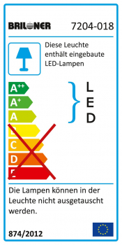 7204-018 LED Einbau  Chrom IP23