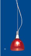 87859 PENDEL G9 nickel/Glas rot